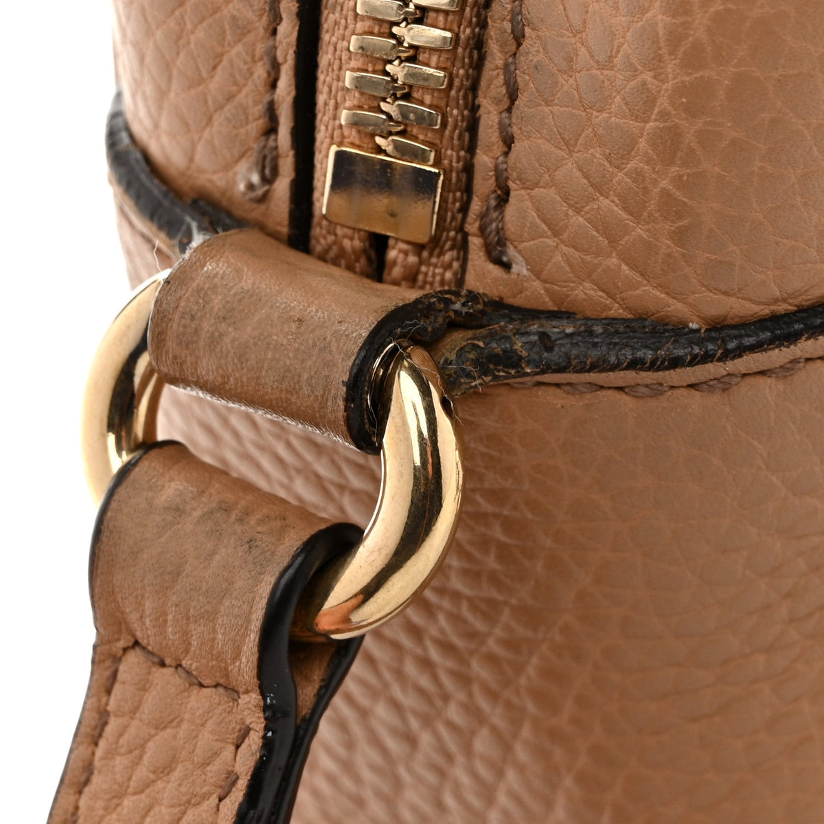 Pebbled Calfskin Small Soho Disco Bag Camelia product image 16, provided for visual reference and product detail review