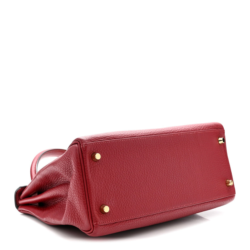 Taurillon Clemence Kelly Retourne 28 Rouge Grenat product image 4, provided for visual reference and product detail review