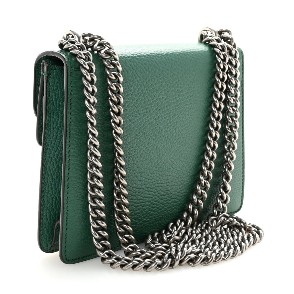 Calfskin Mini Dionysus Shoulder Bag Emerald product image 3, provided for visual reference and product detail review