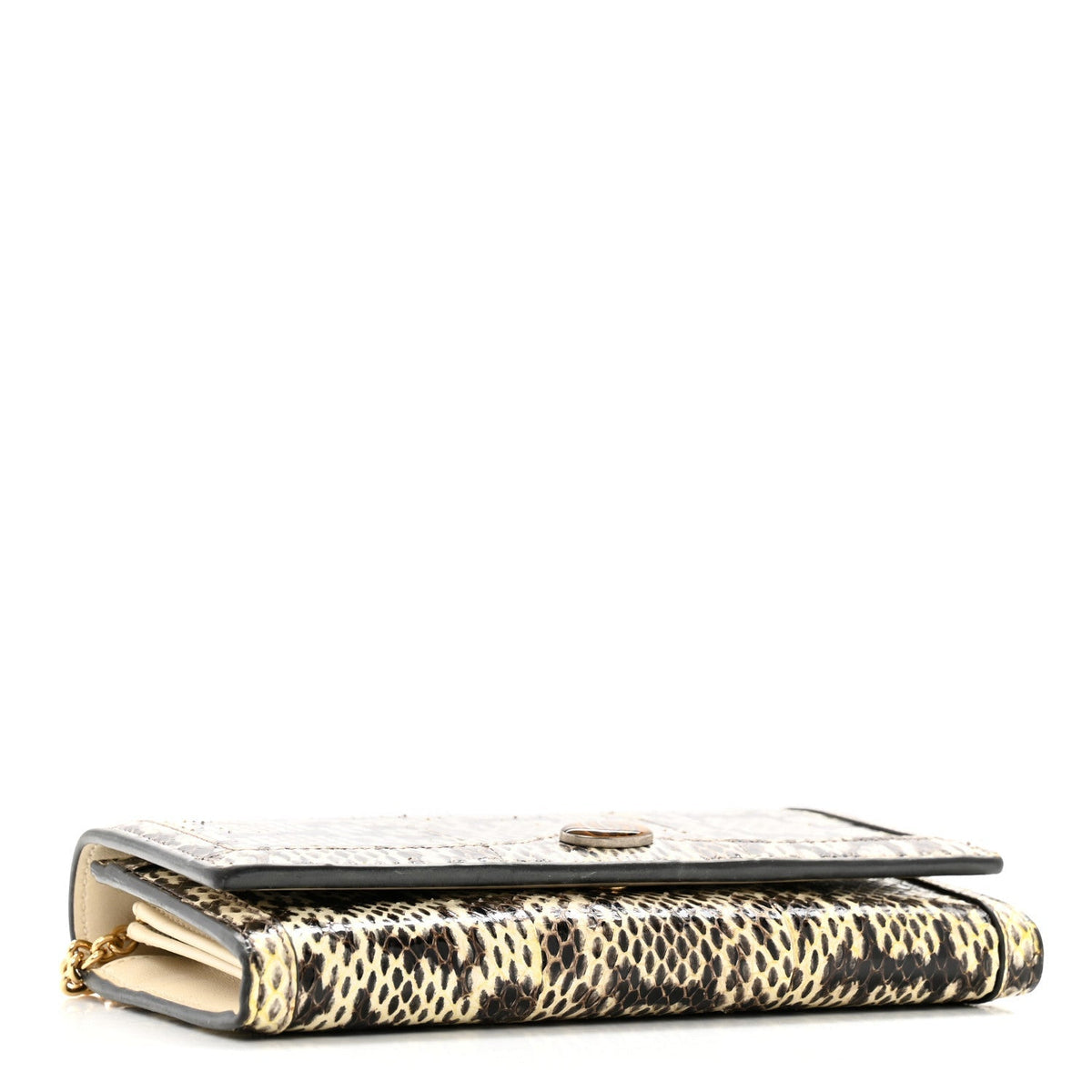 Snakeskin GG Ophidia Wallet On Chain Roccia product image 4, provided for visual reference and product detail review
