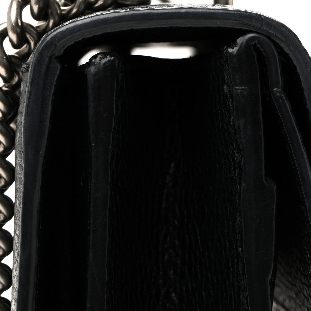 Pebbled Calfskin Small Dionysus Shoulder Bag Black product image 13, provided for visual reference and product detail review