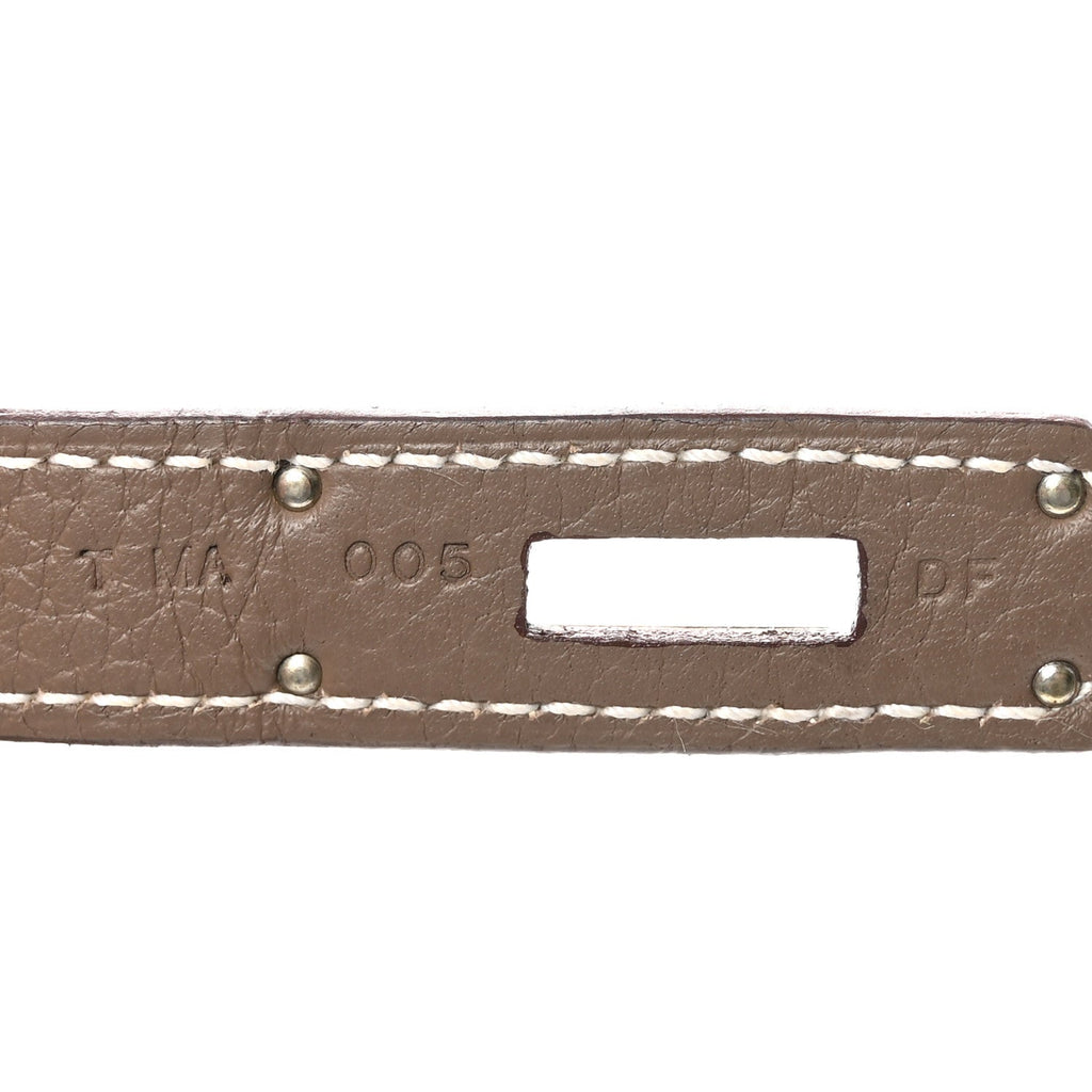 Taurillon Clemence Birkin 30 Etoupe product image 6, provided for visual reference and product detail review
