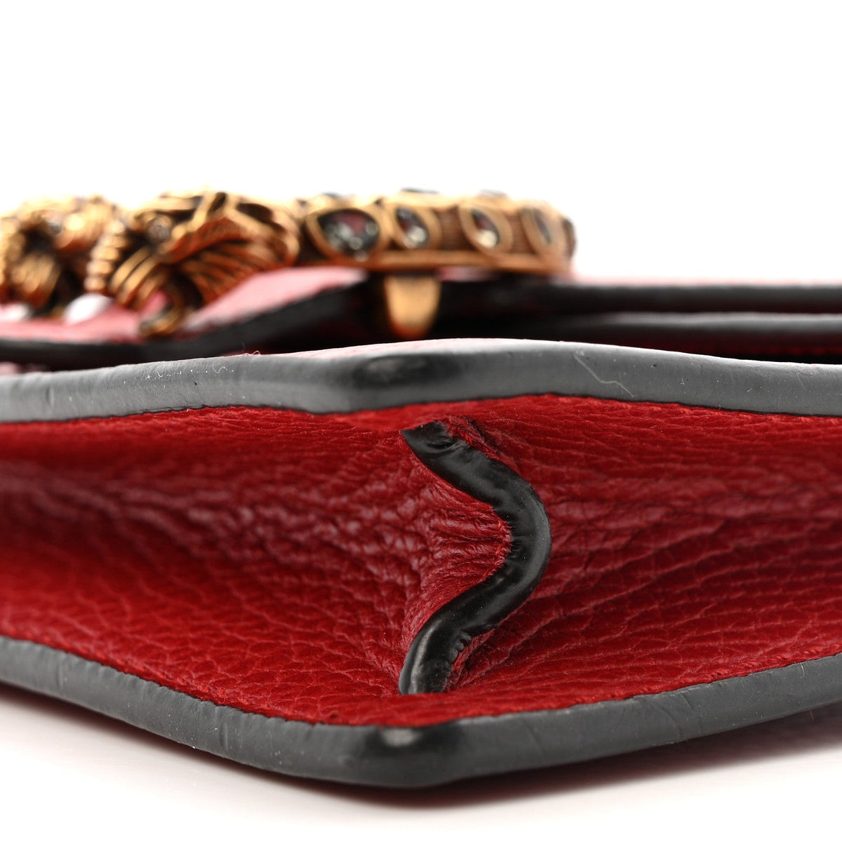Calfskin Super Mini Dionysus Shoulder Bag Hibiscus Red product image 9, provided for visual reference and product detail