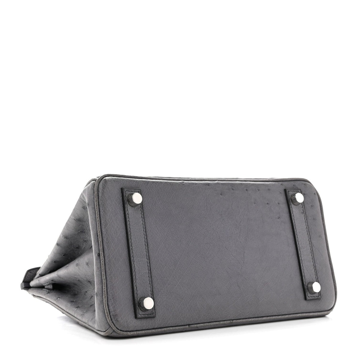 Ostrich Birkin 25 Gris Agate product image 4, provided for visual reference and product detail review