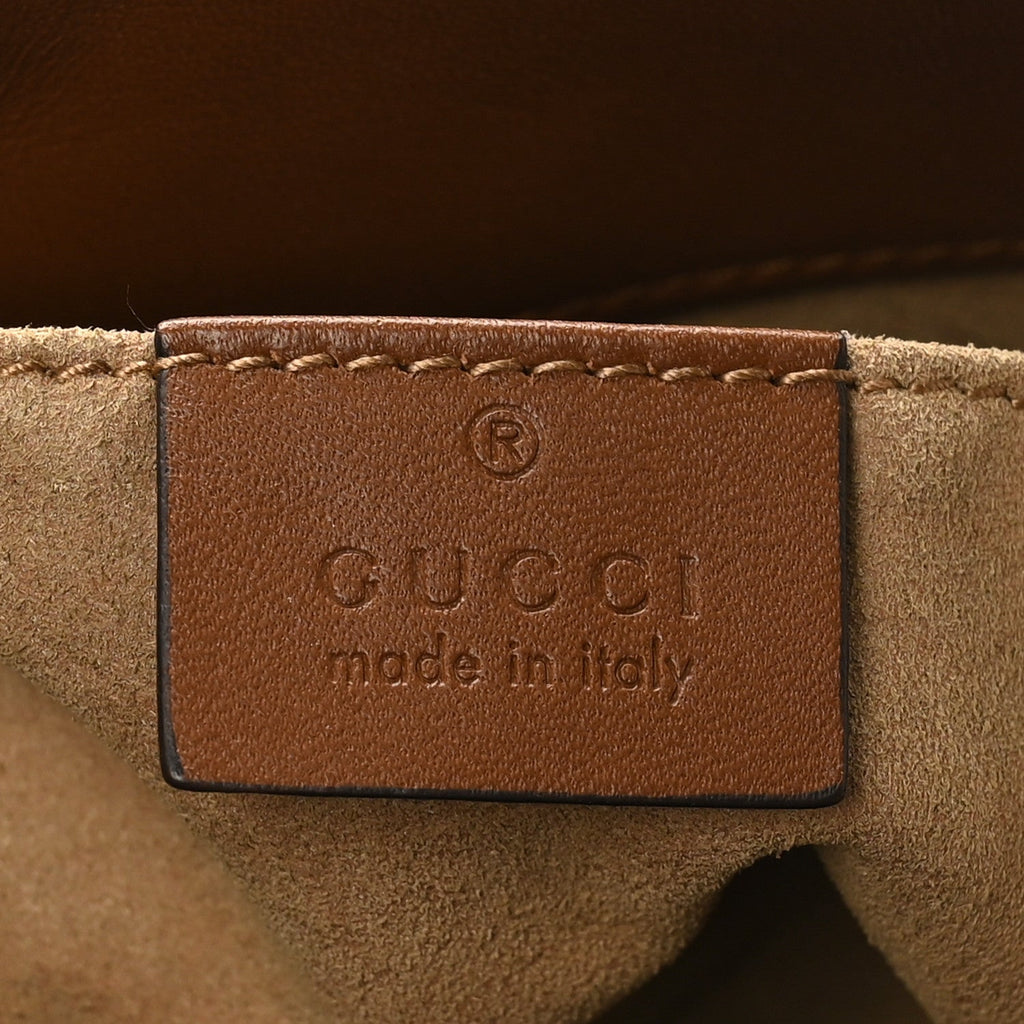 GG Supreme Monogram Calfskin Small Padlock Tote Beige Ebony Tuscany product image 6, provided for visual reference and
