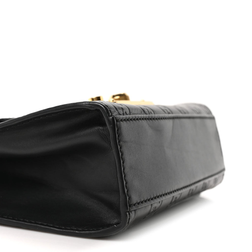 Guccissima Small Padlock Shoulder Bag Black product image 8, provided for visual reference and product detail review