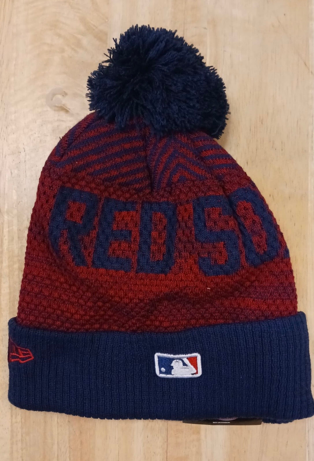 Boston Red Sox MLB New Era winter knit Hat with Pom product image 2