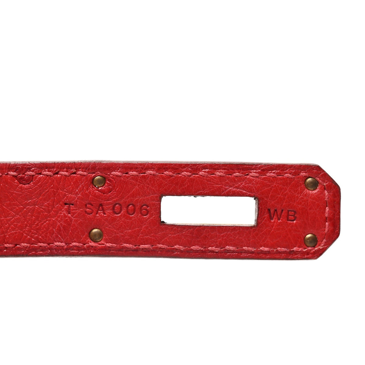 Ostrich Birkin 30 Rouge Vif product image 7, provided for visual reference and product detail review