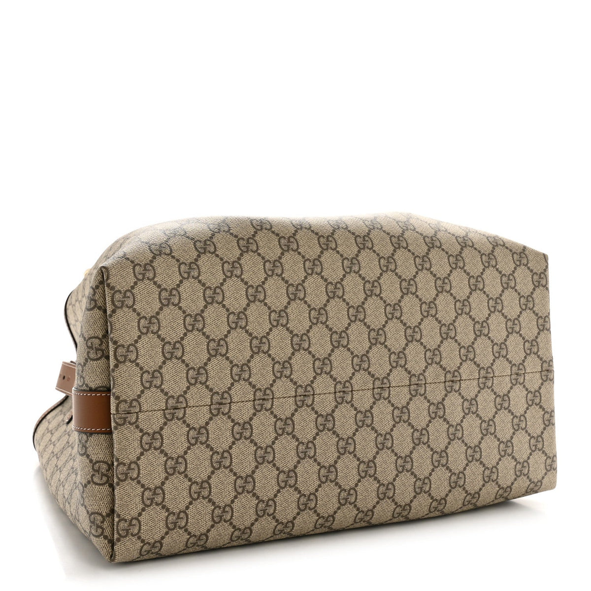 GG Icon Monogram Padlock Shoulder Bag Beige Dark Brown product image 4, provided for visual reference and product detail