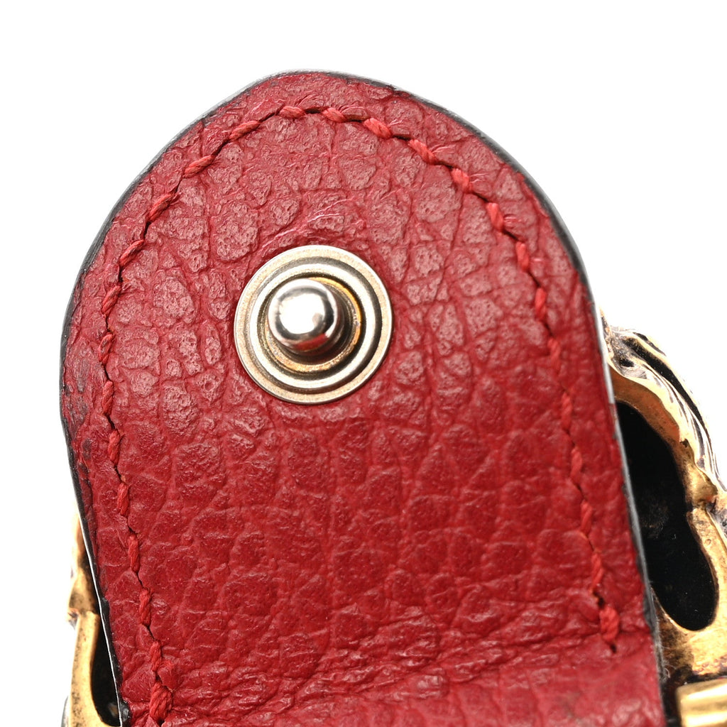 Calfskin Super Mini Dionysus Shoulder Bag Hibiscus Red product image 11, provided for visual reference and product detail