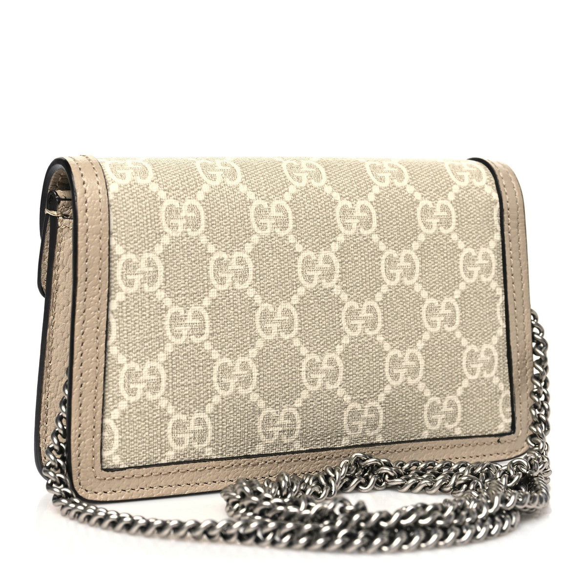 GG Supreme Monogram Textured Dollar Calfskin Super Mini Dionysus Shoulder Bag Beige Mystic White Oatmeal product image 3,