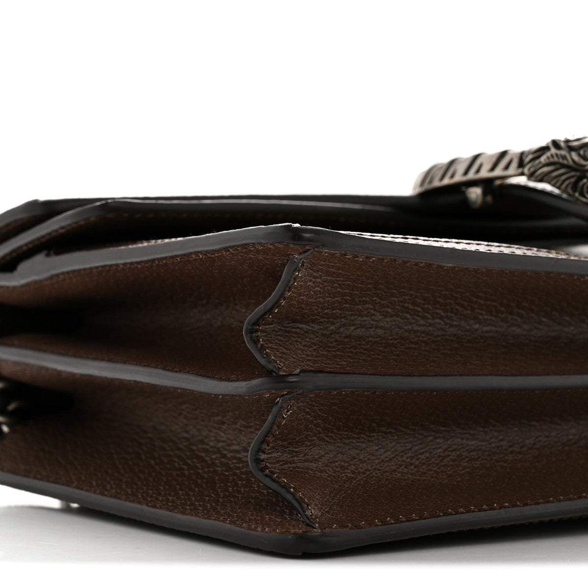 GG Supreme Monogram Textured Dollar Calfskin Top Handle Dionysus Shoulder Bag Beige Ebony New Acero product image 9,