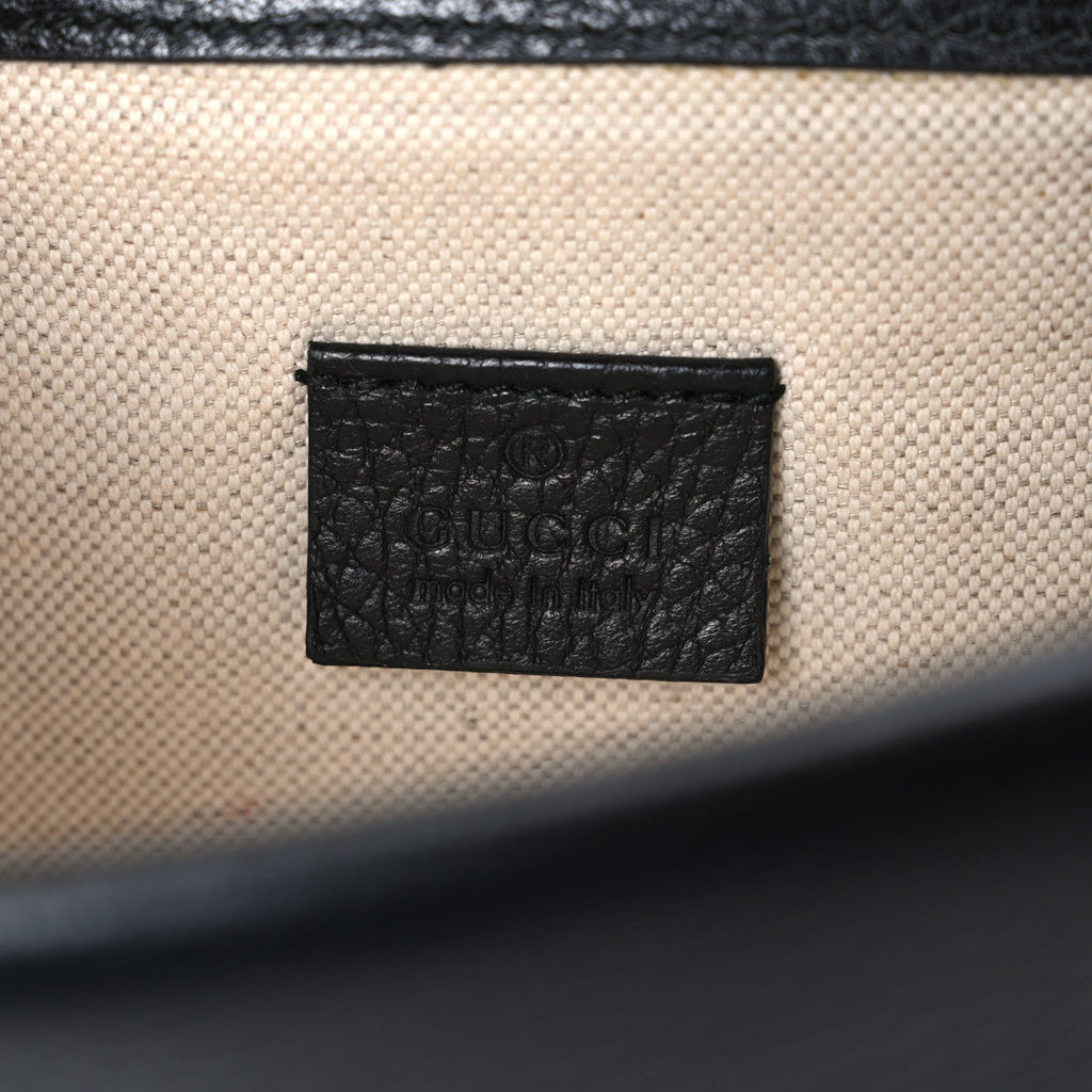 Calfskin Mini Dionysus Shoulder Bag Black product image 6, provided for visual reference and product detail review