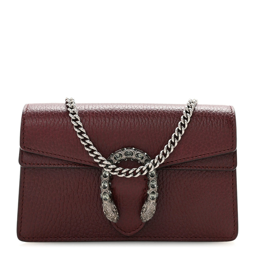Dollar Calfskin Crystal Super Mini Dionysus Shoulder Bag Vintage Bordeaux Black Diamond product image 1, provided for visual