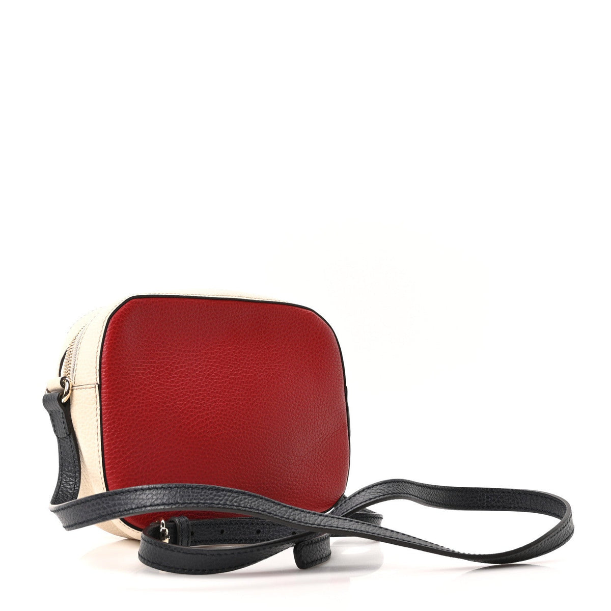 Dollar Calfskin Small Soho Disco Bag Hibiscus Red Mystic White Blue product image 3, provided for visual reference and