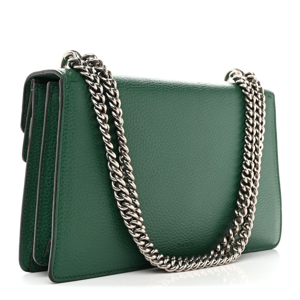 Dollar Calfskin Crystal Small Dionysus Shoulder Bag Emerald product image 3, provided for visual reference and product