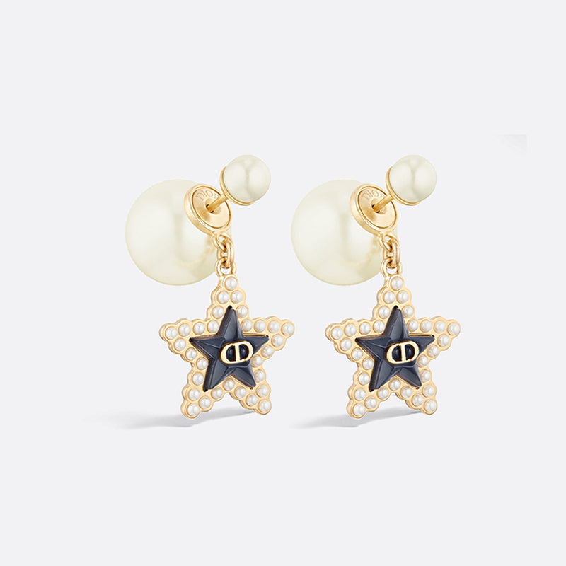 Dior Tribales Star Pearl 18K Gold Earrings product image 1, provided for visual reference and product detail review