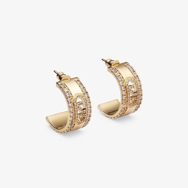 Fendi OLock 18K Gold Earrings product image 1, provided for visual reference and product detail review