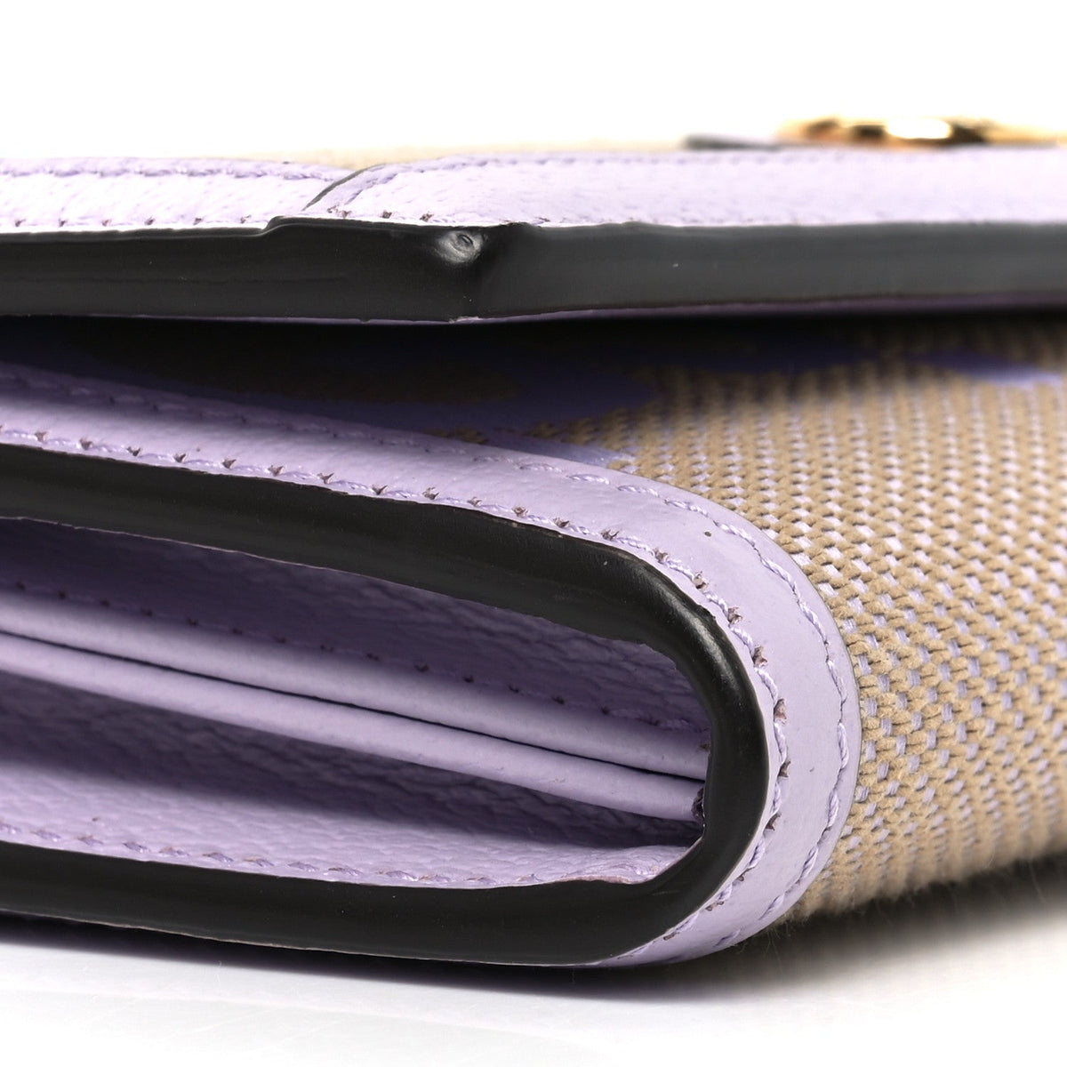 Monogram Jumbo GG Textured Dollar Calfskin Ophidia Continental Wallet On Chain Beige Lapis product image 9, provided for