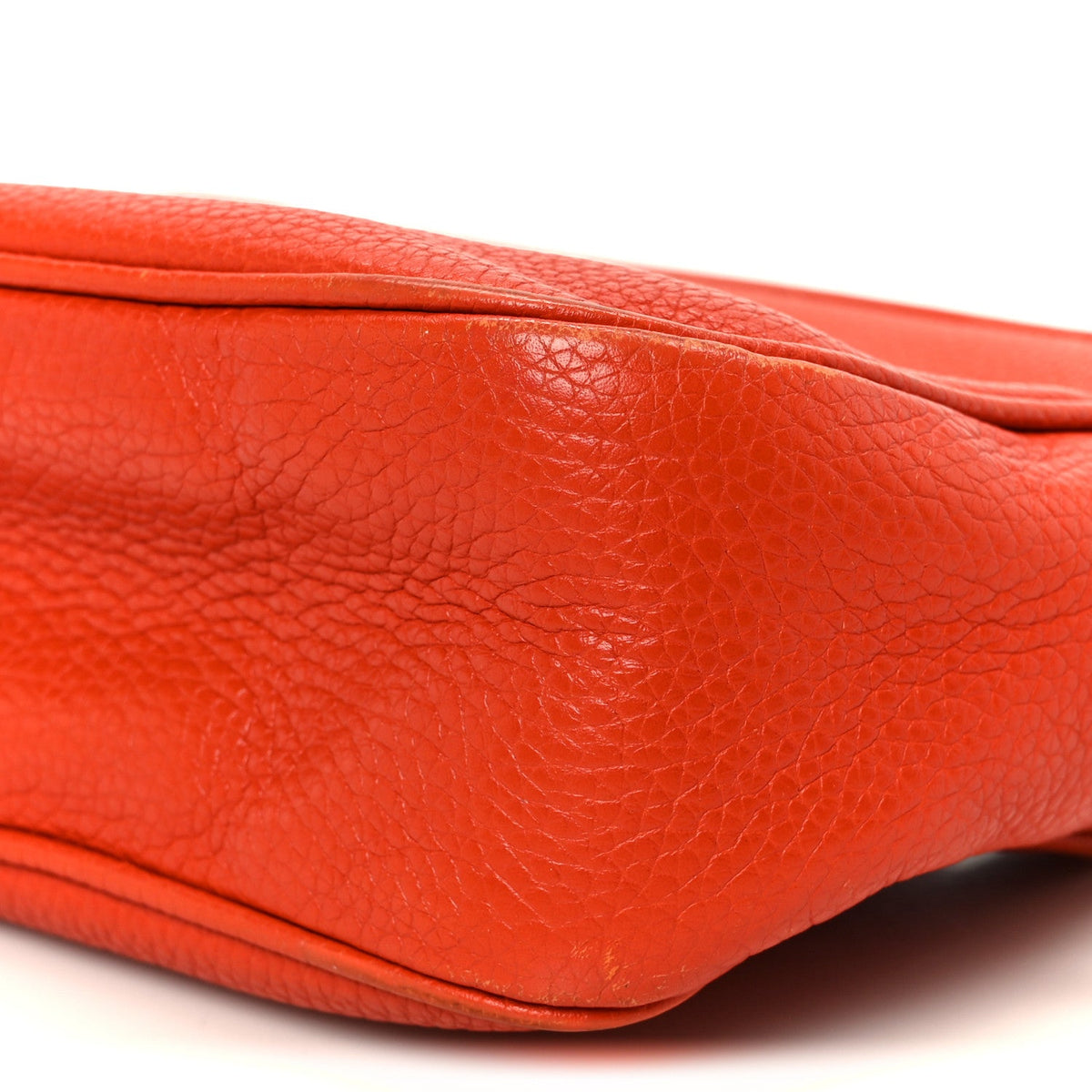 Pebbled Calfskin Small Soho Disco Bag Sun Orange product image 11, provided for visual reference and product detail review