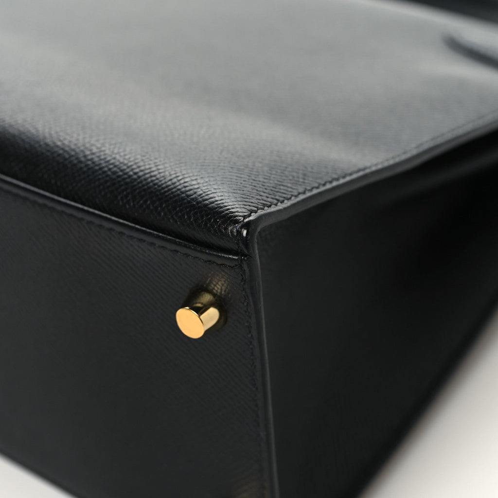 Epsom Kelly Sellier 28 Black product image 12, provided for visual reference and product detail review