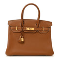 Togo Birkin 30 Gold product image 1, provided for visual reference and product detail review