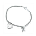 Tiffany Heart Tag Key 18K Gold Bracelet product image 1, provided for visual reference and product detail review
