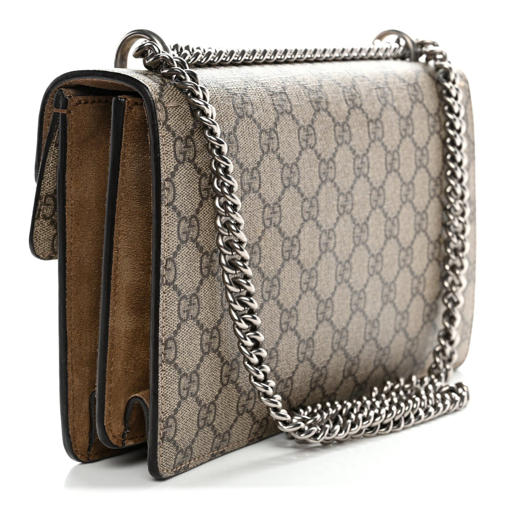 GG Supreme Monogram Small Dionysus Shoulder Bag Taupe product image 3, provided for visual reference and product detail