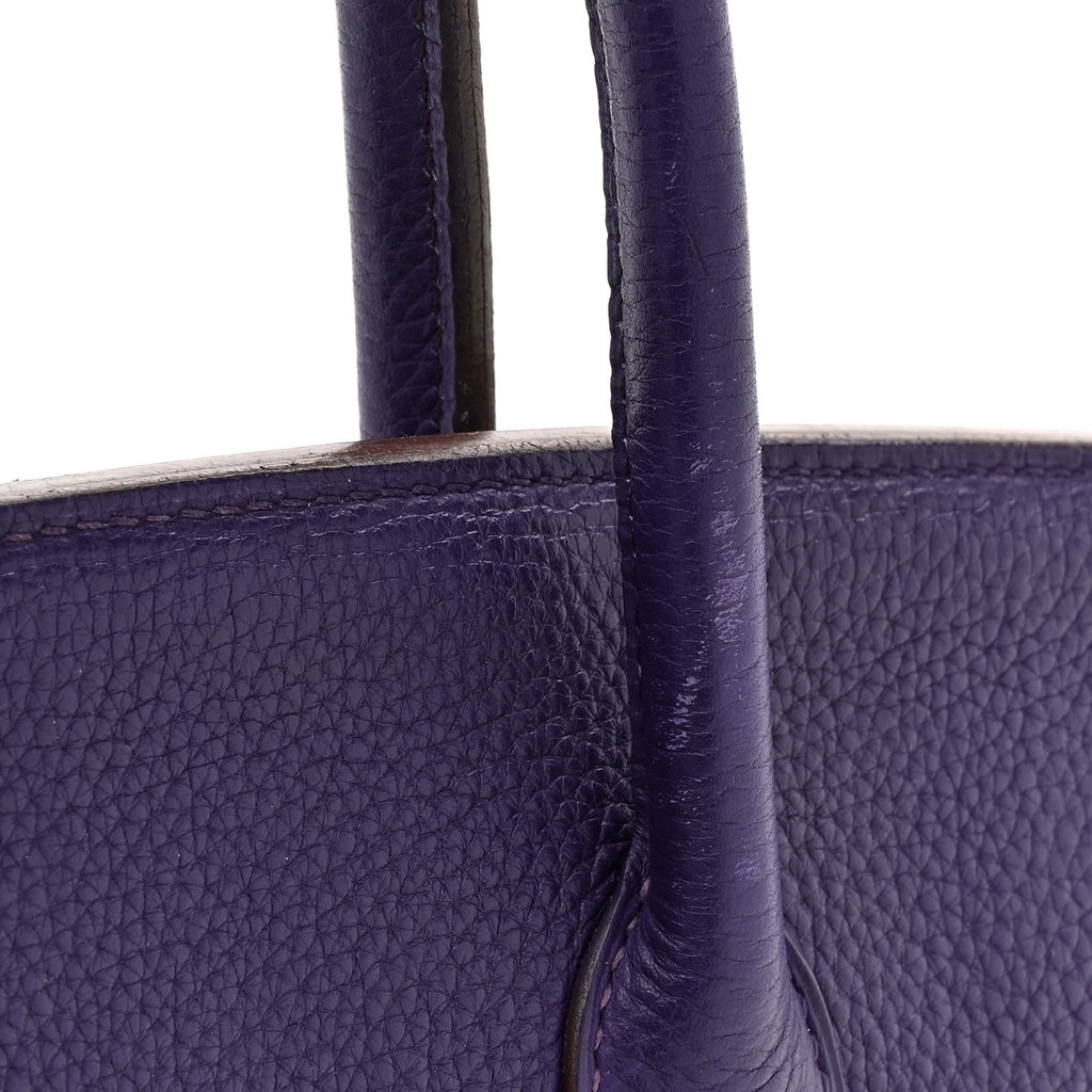 Taurillon Clemence Birkin 35 Iris product image 17, provided for visual reference and product detail review