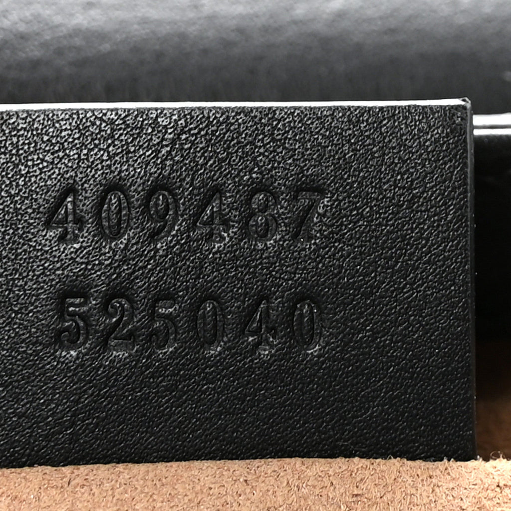 GG Supreme Monogram Calfskin Small Padlock Shoulder Bag Beige Black Cuir product image 7, provided for visual reference and