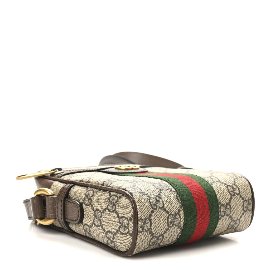 GG Supreme Monogram Web Mini Ophidia Messenger Brown product image 9, provided for visual reference and product detail review