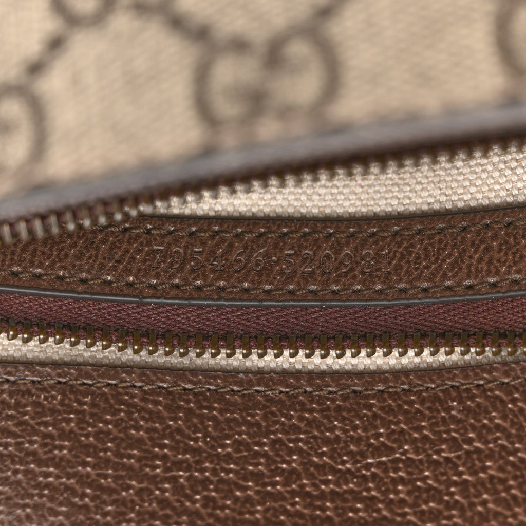 GG Supreme Monogram Web Mini Ophidia Flap Shoulder Bag Brown product image 7, provided for visual reference and product