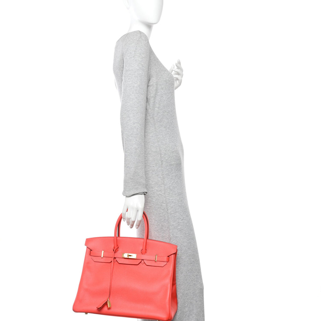 Epsom Birkin 35 Rose Jaipur product image 2, provided for visual reference and product detail review