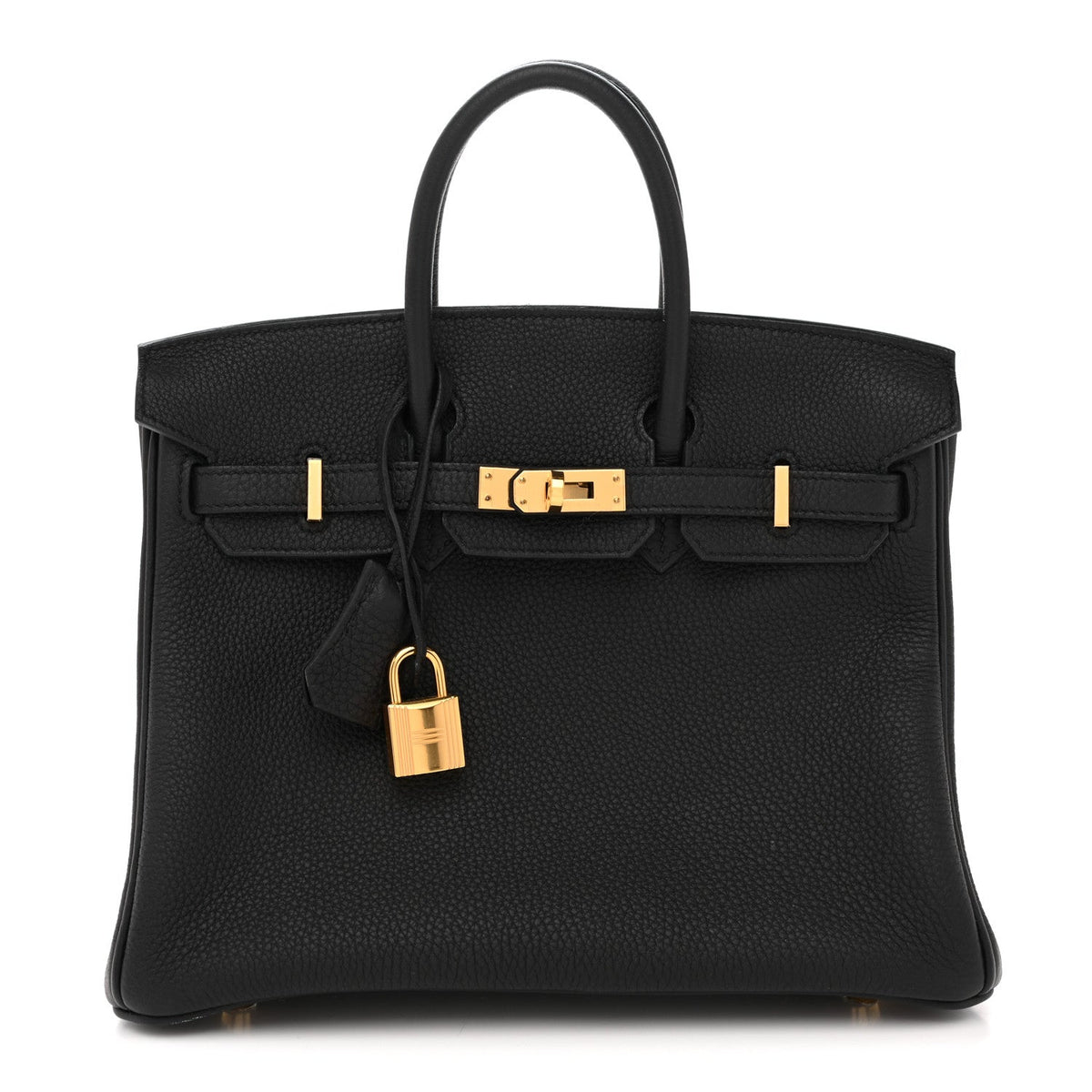 Togo Birkin 25 Black product image 1, provided for visual reference and product detail review
