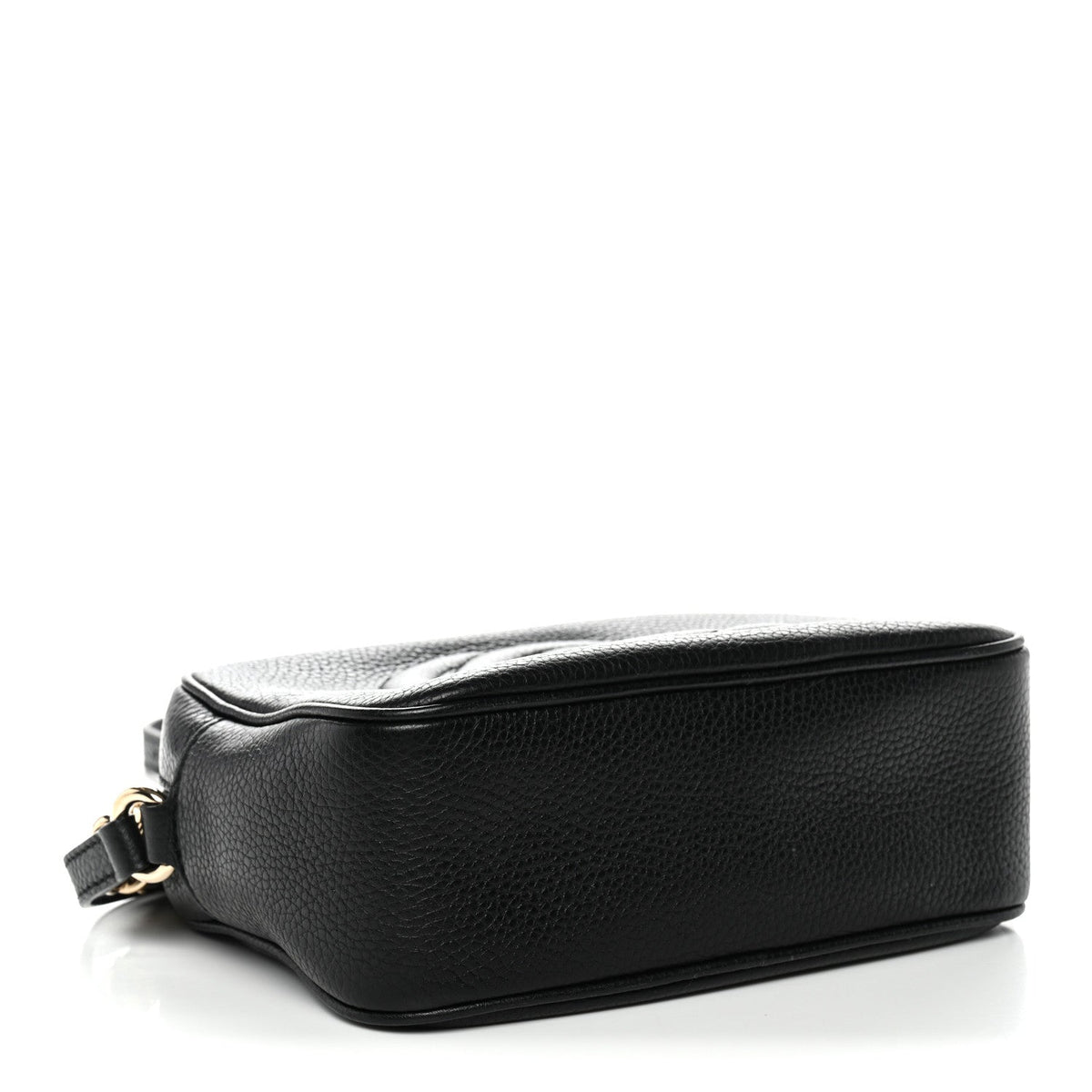 Pebbled Calfskin Small Soho Disco Bag Black product image 4, provided for visual reference and product detail review