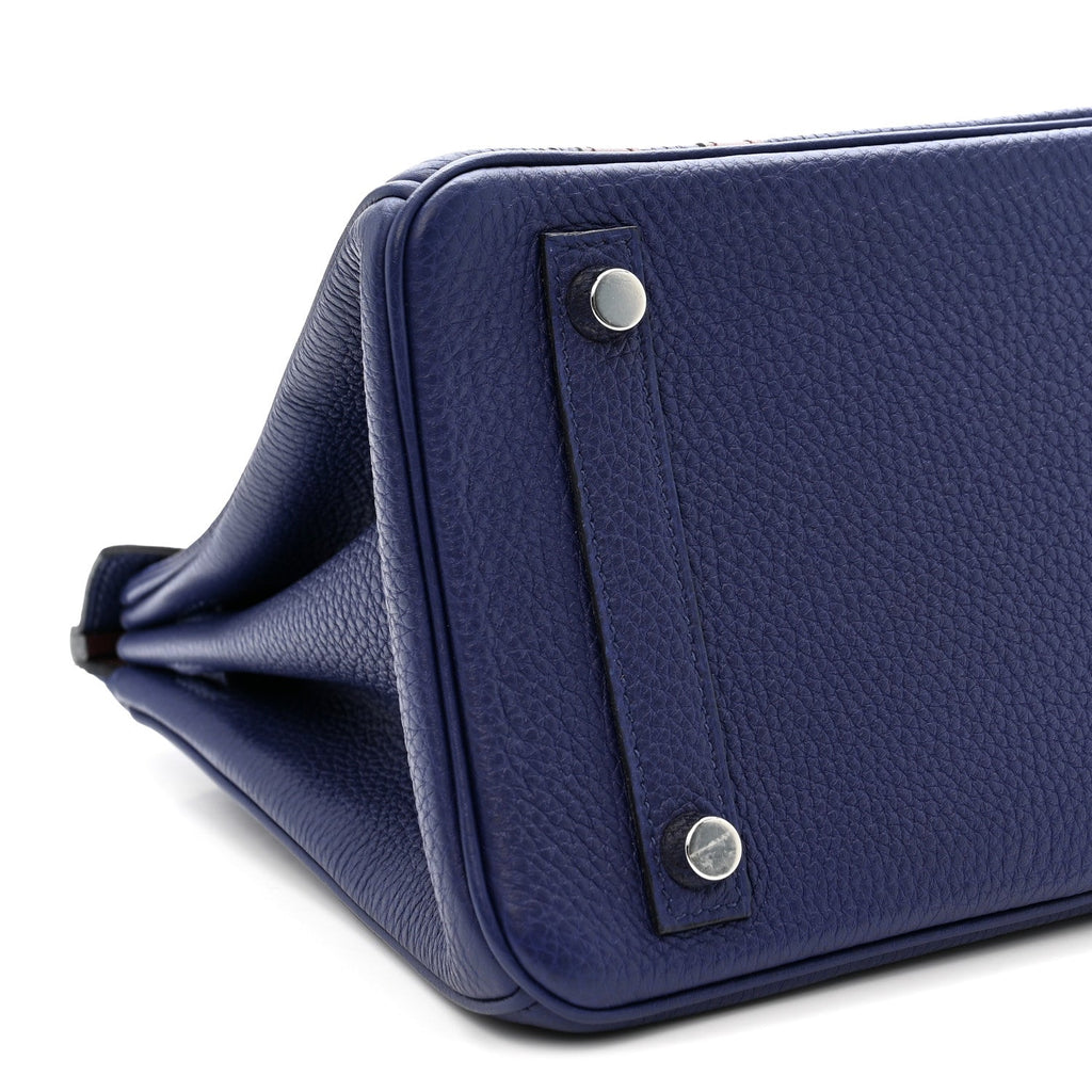 Togo Swift Officier Birkin 25 Bleu Encre Bordeaux product image 9, provided for visual reference and product detail review