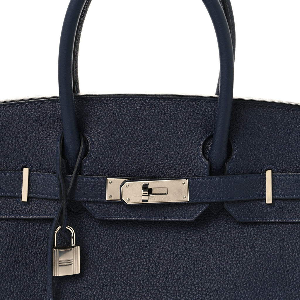 Togo Birkin 30 Bleu Nuit product image 7, provided for visual reference and product detail review