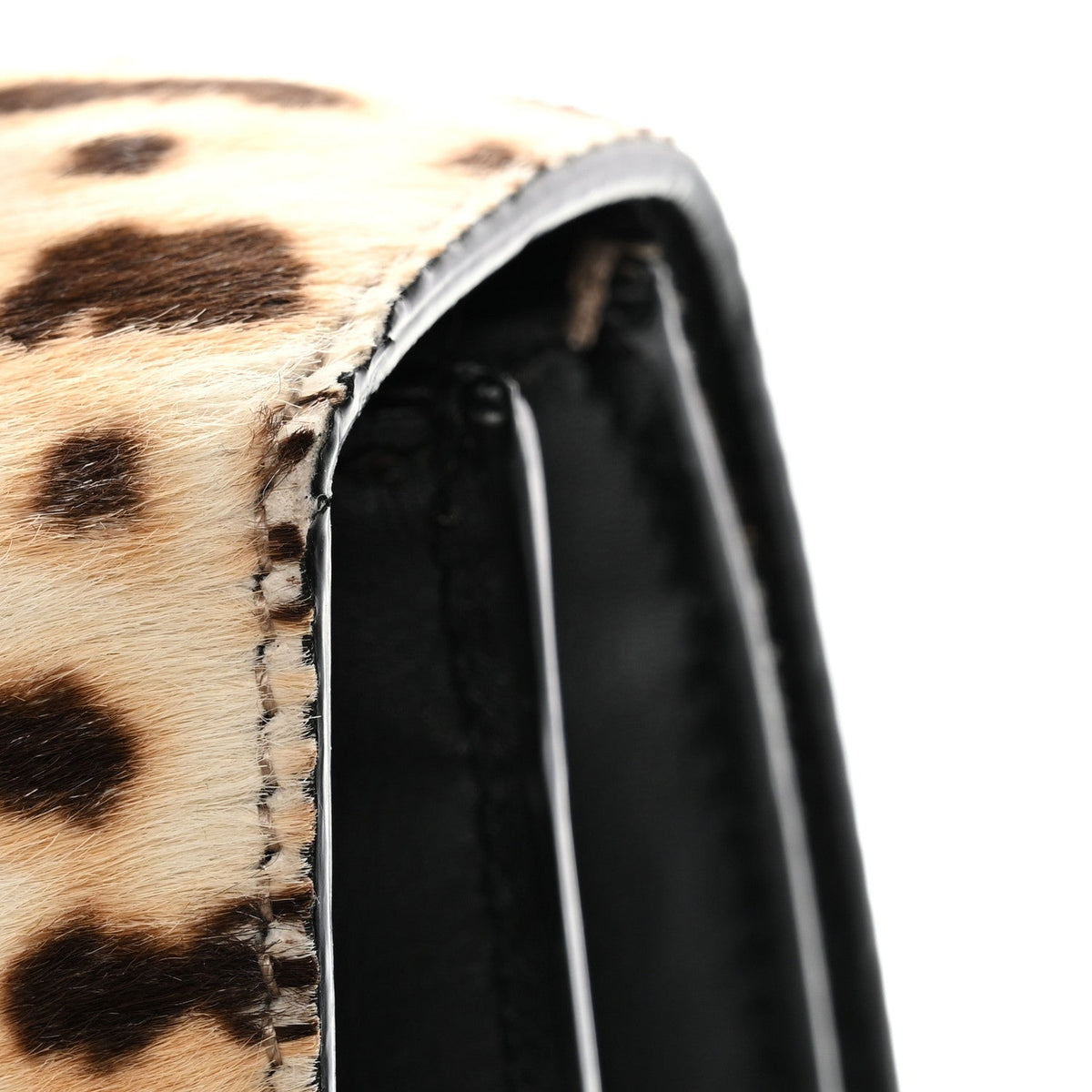 Calf Hair Calfskin Bamboo Web Leopard Print Medium Dionysus Top Handle Bag Natural Blue Agata Hibiscus Red product image 11,