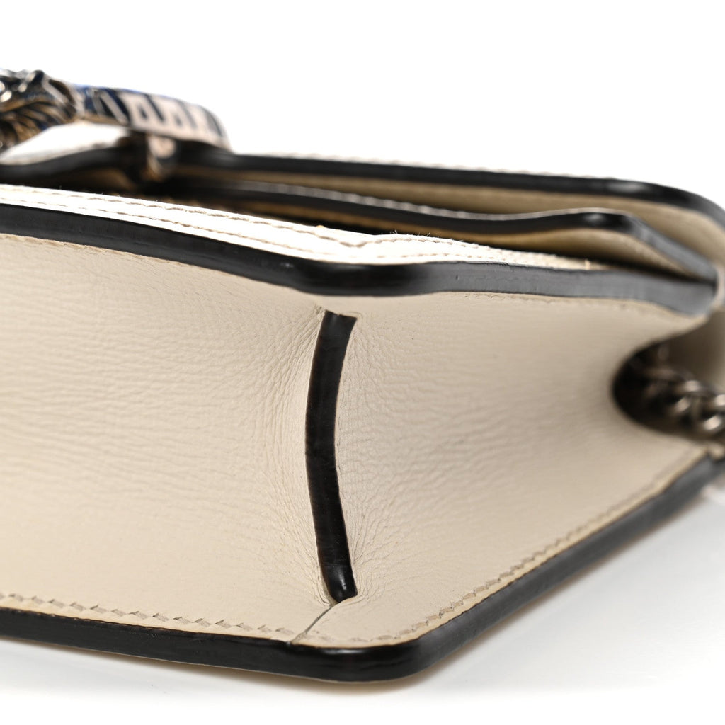 Snakeskin Azalea Calfskin Enamel Super Mini Dionysus Shoulder Bag New Rock White Electric Blue product image 9, provided for