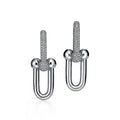 Tiffany HardWear Large Link Diamonds 18K Gold Earrings product image 1, provided for visual reference and product detail