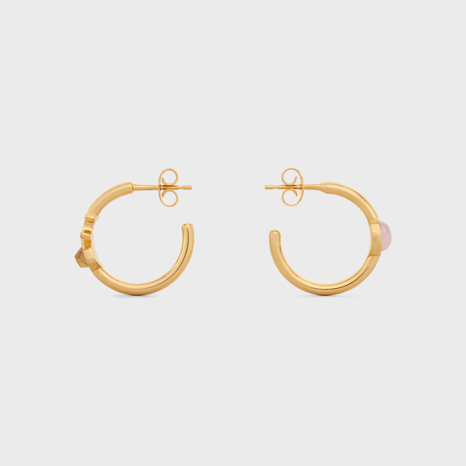 Celine Indie Hoops 18K Gold Earrings product image 3, provided for visual reference and product detail review