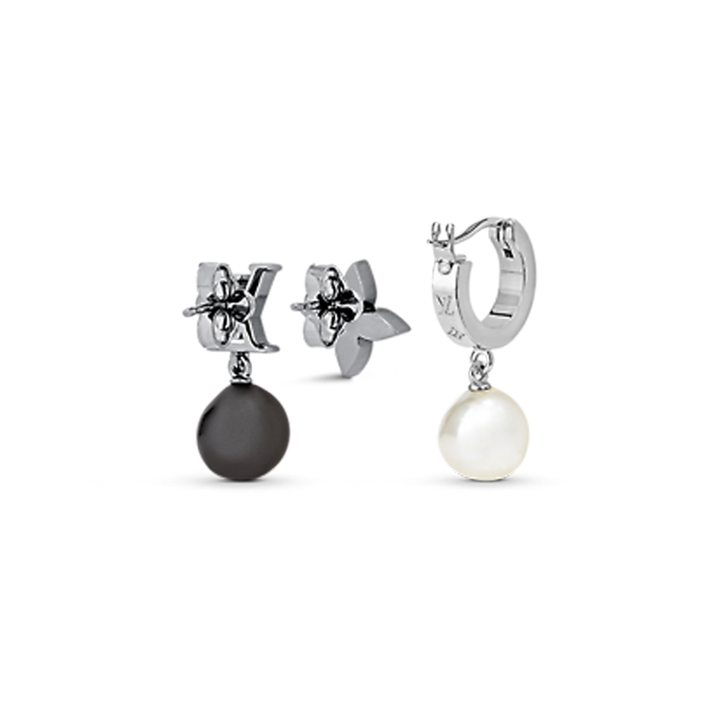 Louis Vuitton Monogram Pearls 18K Gold Earrings product image 1, provided for visual reference and product detail review