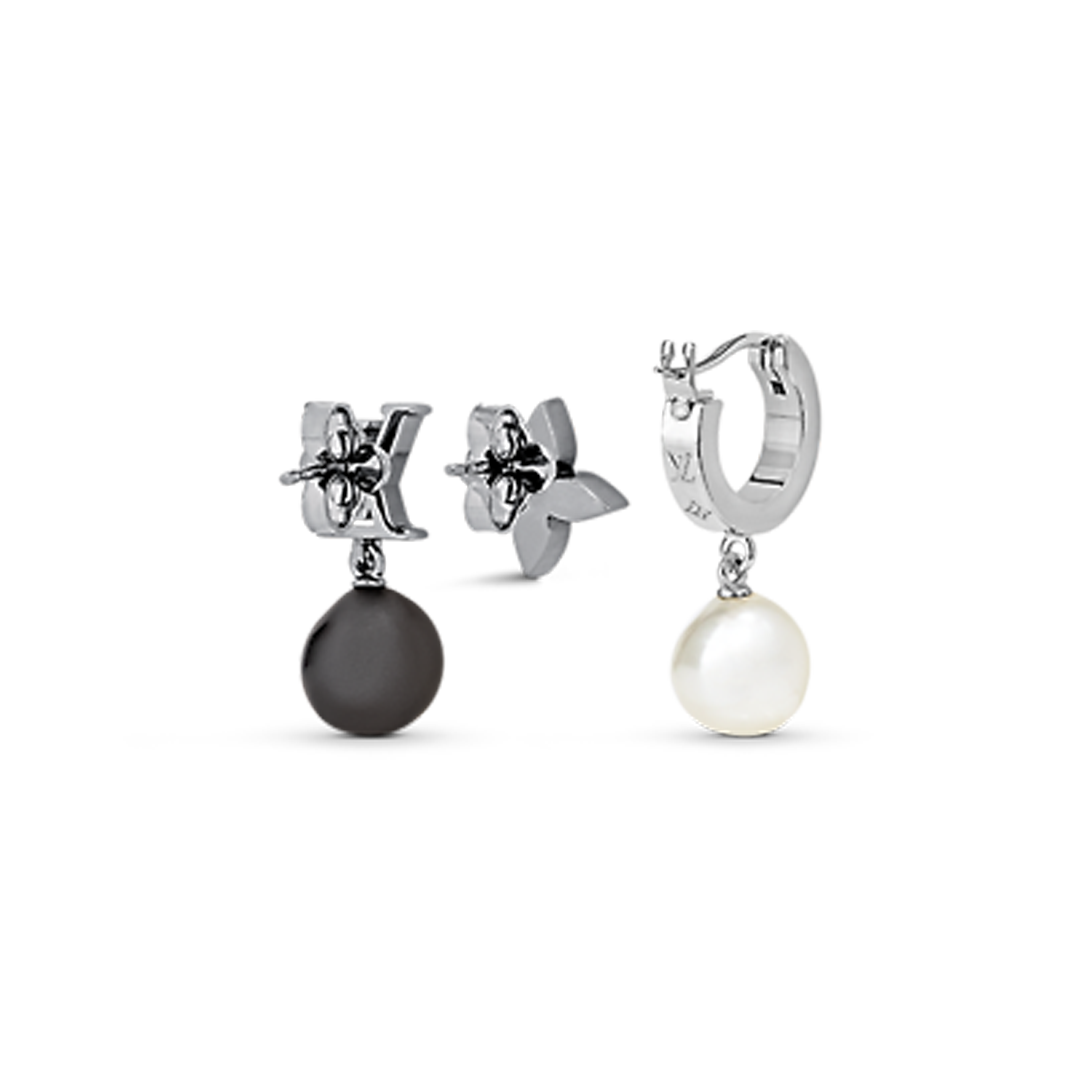 Louis Vuitton Monogram Pearls 18K Gold Earrings product image 1, provided for visual reference and product detail review