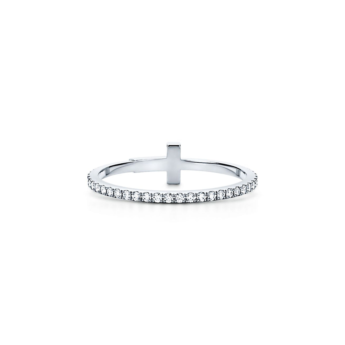 Tiffany Diamond Wire 18K Gold Ring product image 3, provided for visual reference and product detail review