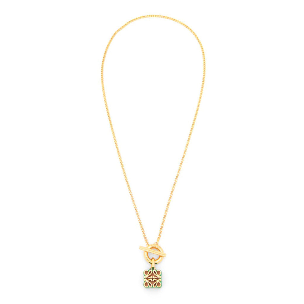LOEWE Anagram Pendant 18K Gold Necklace product image 1, provided for visual reference and product detail review