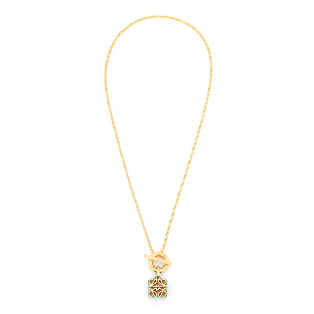 LOEWE Anagram Pendant 18K Gold Necklace product image 1, provided for visual reference and product detail review