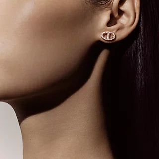 Hermes Farandole Diamond 18K Gold Earrings product image 3, provided for visual reference and product detail review