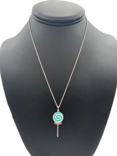 Tiffany Lollipop Charm Chain 18K Gold Necklace product image 2, provided for visual reference and product detail review