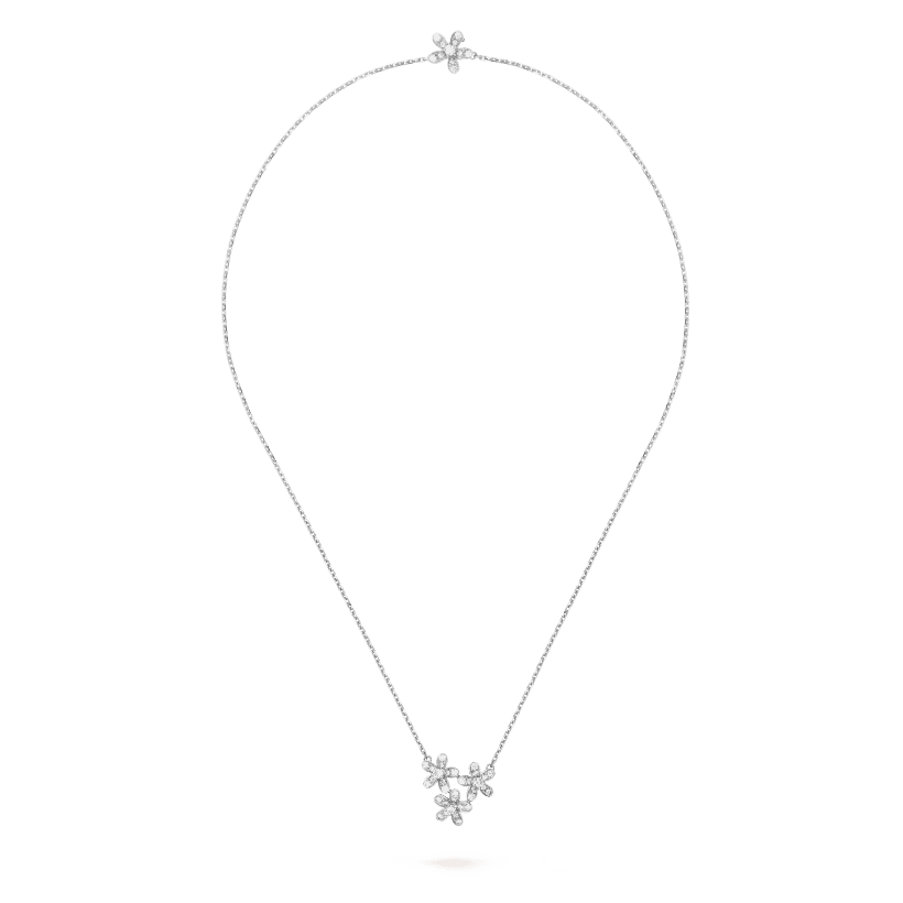 Three Flowers Socrate 18K Gold Necklace product image 2, provided for visual reference and product detail review