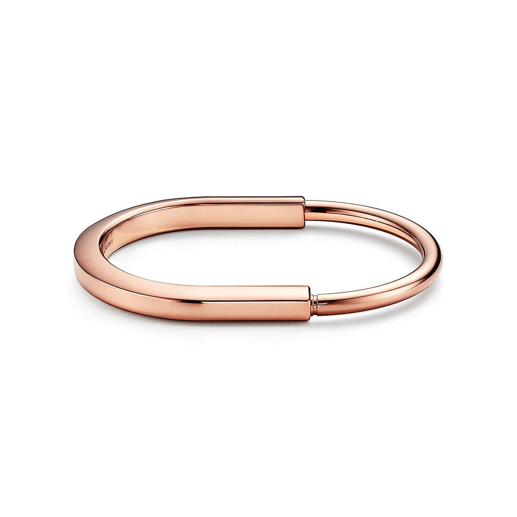 Tiffany Lock Bangle 18K Gold Bracelet product image 3, provided for visual reference and product detail review